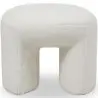 Buy Ottoman Upholstered in Bouclé Fabric - Loriel White 61303 in the Europe