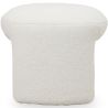 Buy Ottoman Upholstered in Bouclé Fabric - Loriel White 61303 in the Europe