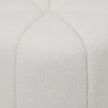 Buy Round Ottoman Upholstered in Bouclé Fabric - Debri White 61306 - in the EU