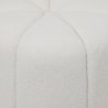 Buy Round Ottoman Upholstered in Bouclé Fabric - Debri White 61306 in the Europe