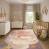 Buy Large Kids Floral Star Design Carpet - Pink (290x200 cm) - Anty Pink 61434 - in the EU