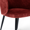 Buy Corduroy Upholstered Dining Chair - Imperial  Wine 61448 in the Europe