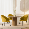 Buy Dining Chair Upholstered in Velvet - Yukon Mustard 61449 - prices