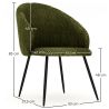Buy Dining Chair Upholstered in Velvet - Yukon Olive 61449 - in the EU