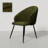 Buy Dining Chair Upholstered in Velvet - Yukon Olive 61449 - in the EU