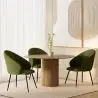 Buy Dining Chair Upholstered in Velvet - Yukon Olive 61449 in the Europe
