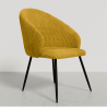 Buy Dining Chair Upholstered in Velvet - Yukon Mustard 61449 in the Europe