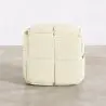 Buy Square Corduroy Upholstered Pouf - Modern Design - Dice Ivory 61451 - in the EU