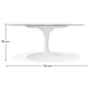 Buy Tulip Table - Marble - 110cm Marble 13302 - in the EU