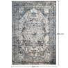 Buy Vintage Oriental Carpet - (290x200 cm) - Yaky Blue 61414 at MyFaktory
