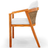 Buy Outdoor Teak Wood Chair with Cushions - Aran Natural 61322 - in the EU
