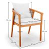 Buy Outdoor Teak Wood Chair with Cushions - Aran Natural 61322 - in the EU