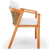 Buy Outdoor Teak Wood Chair with Cushions - Aran Natural 61322 at MyFaktory
