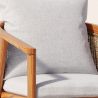 Buy Outdoor Teak Wood Chair with Cushions - Aran Natural 61322 home delivery
