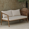 Buy Outdoor Teak Wood Sofa - 2/3 Seater - 140 CM - Aran Natural 61327 at MyFaktory