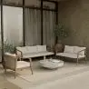 Buy Outdoor Teak Wood Sofa - 140 CM - Aran Natural 61327 in the Europe
