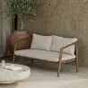 Buy Outdoor Teak Wood Sofa - 140 CM - Aran Natural 61327 - prices