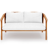 Buy Outdoor Teak Wood Sofa - 140 CM - Aran Natural 61327 - in the EU