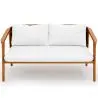 Buy Outdoor Teak Wood Sofa - 140 CM - Aran Natural 61327 - in the EU