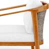 Buy Outdoor Teak Wood Armchair - Aran Natural 61325 home delivery