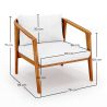 Buy Outdoor Teak Wood Armchair - Aran Natural 61325 with a guarantee