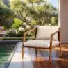 Buy Outdoor Teak Wood Armchair - Aran Natural 61325 - prices