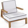 Buy Teak Outdoor Armchair - Audrey  Natural 61456 home delivery