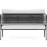Buy Outdoor Sofa 135cm - Aluminum and Synthetic Rattan - Brewa Grey 61463 home delivery