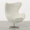 Buy Armchair with armrests - Bouclé upholstery - Bold White 61468 - in the EU