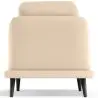 Buy Velvet Upholstered Armchair - Scandinavian Style - Luxe Plaza White 61479 with a guarantee