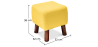 Buy Jonah scandinavian style Footstool - Fabric Yellow 55340 - in the EU