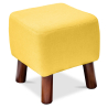 Buy Jonah scandinavian style Footstool - Fabric Yellow 55340 - prices