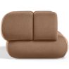 Buy Velvet Upholstered Armchair - Modern Style - Curve Premium Cream 61487 in the Europe