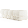 Buy Bouclé Upholstered Sofa - Modern Style - 2/3 Seater - Curved Premium White 61488 - in the EU
