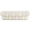 Buy Bouclé Upholstered Sofa - Modern Style - 2/3 Seater - Curved Premium White 61488 home delivery