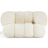 Buy Armchair Upholstered in Bouclé Fabric - Modern Style - Curve Premium White 61489 at MyFaktory