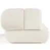Buy Armchair Upholstered in Bouclé Fabric - Modern Style - Curve Premium White 61489 at MyFaktory