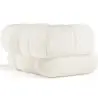 Buy Armchair Upholstered in Bouclé Fabric - Modern Style - Curve Premium White 61489 in the Europe
