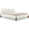 Buy Double bed 160x200 CM - Upholstered in Bouclé Fabric - Emma White 61452 - prices
