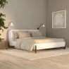 Buy Double bed 160x200 CM - Upholstered in Bouclé Fabric - Emma White 61452 - in the EU