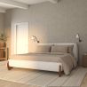 Buy Double bed 160x200 CM - Upholstered in Bouclé Fabric - Emma White 61452 at MyFaktory