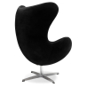 Buy Armchair with armrests - Fabric upholstery - Brun Black 13412 in the Europe