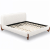 Buy Double bed 180x200 CM - Upholstered in Bouclé Fabric - Dream White 61453 - prices