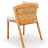 Buy Outdoor Teak Dining Chair with Cushions - Lesley Natural 61323 at MyFaktory
