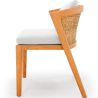Buy Outdoor Teak Dining Chair with Cushions - Lesley Natural 61323 in the Europe