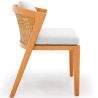 Buy Outdoor Teak Dining Chair with Cushions - Lesley Natural 61323 with a guarantee