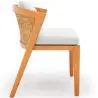 Buy Outdoor Teak Dining Chair with Cushions - Lesley Natural 61323 - in the EU