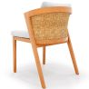 Buy Outdoor Teak Dining Chair with Cushions - Lesley Natural 61323 - in the EU
