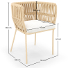 Buy Beige Outdoor Chair - Rope - Dexter Beige 61469 at MyFaktory