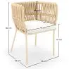 Buy Beige Outdoor Chair - Rope - Dexter Beige 61469 - prices